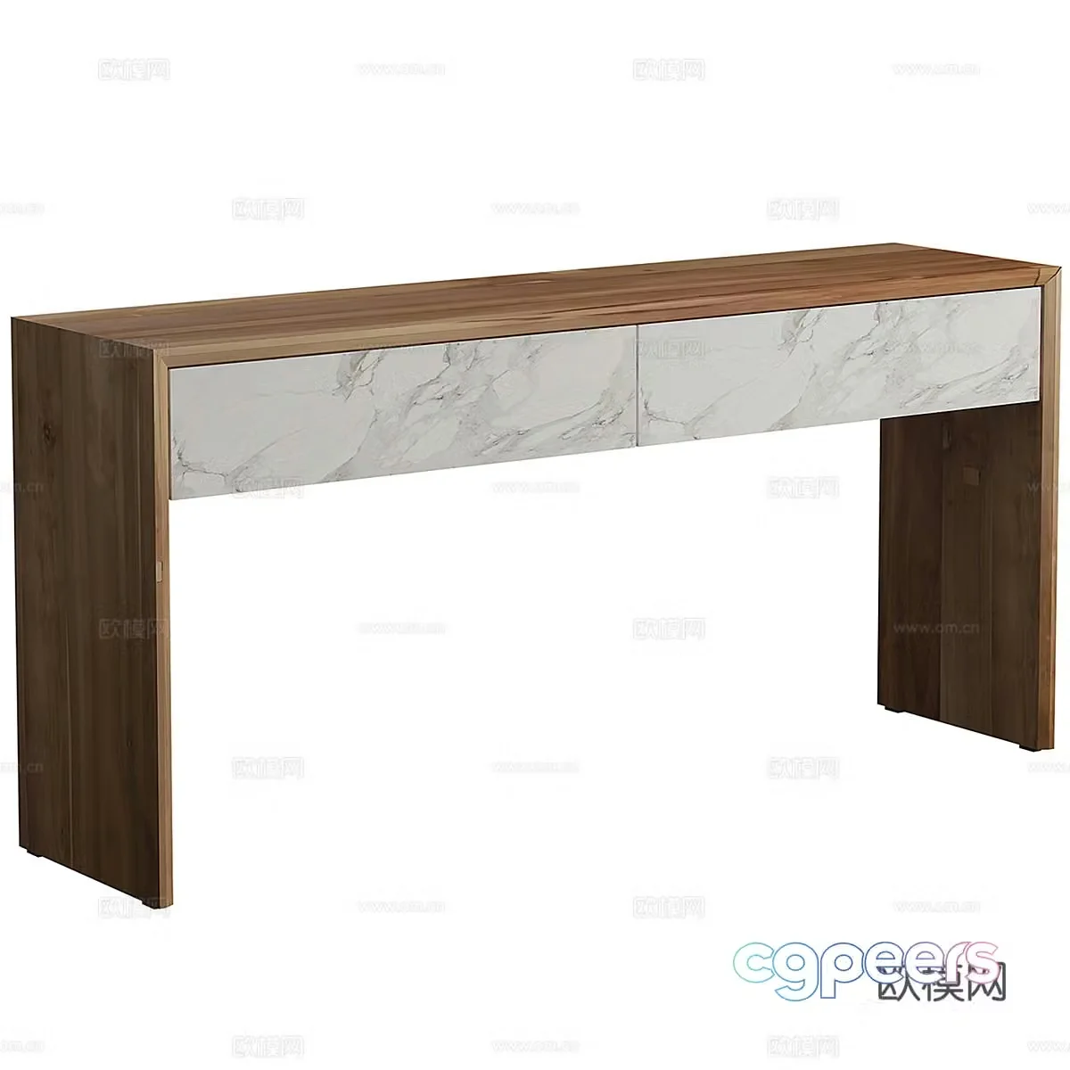 Nordic simple desk desk simple desk 3d model