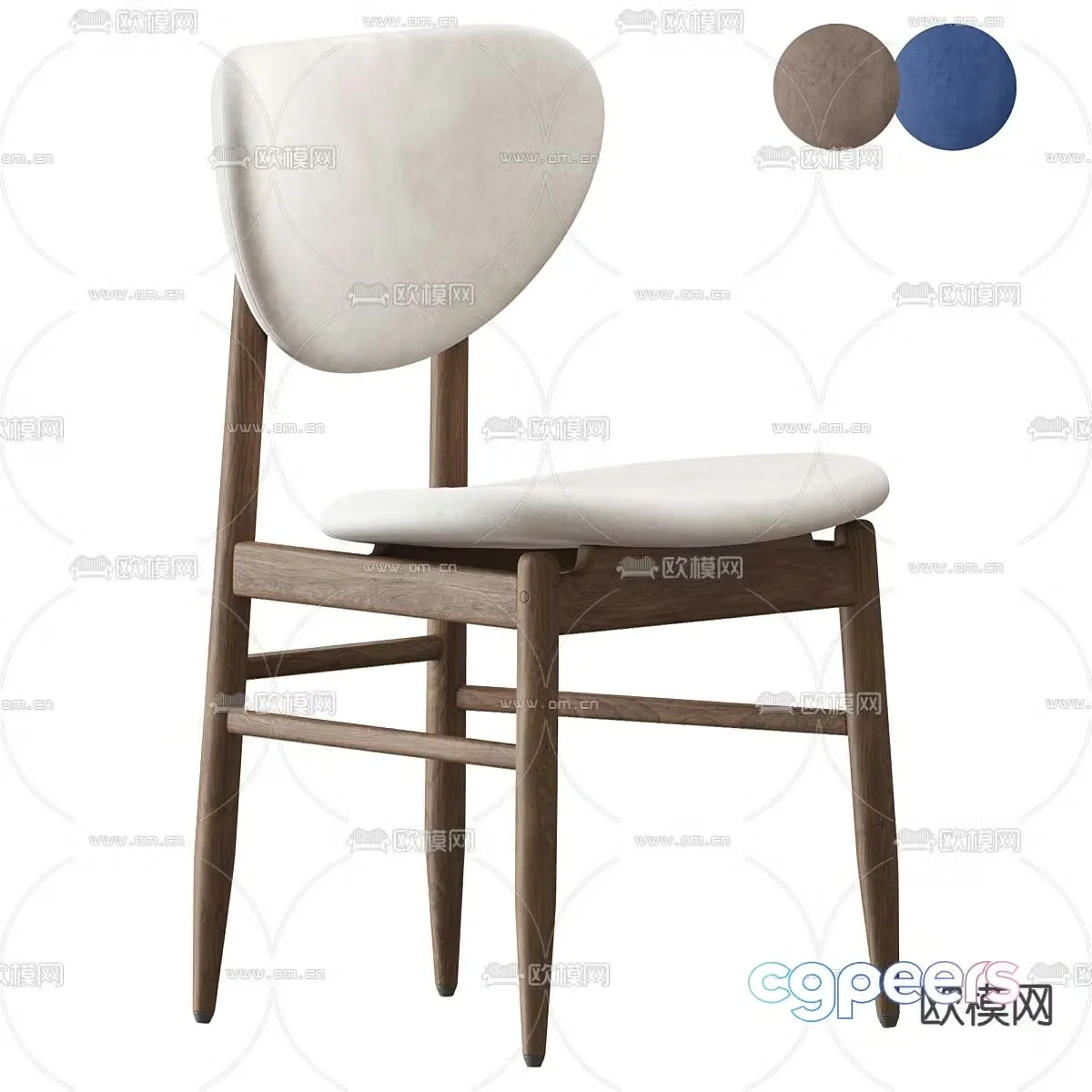 Skdesign chair dining chair 3d model