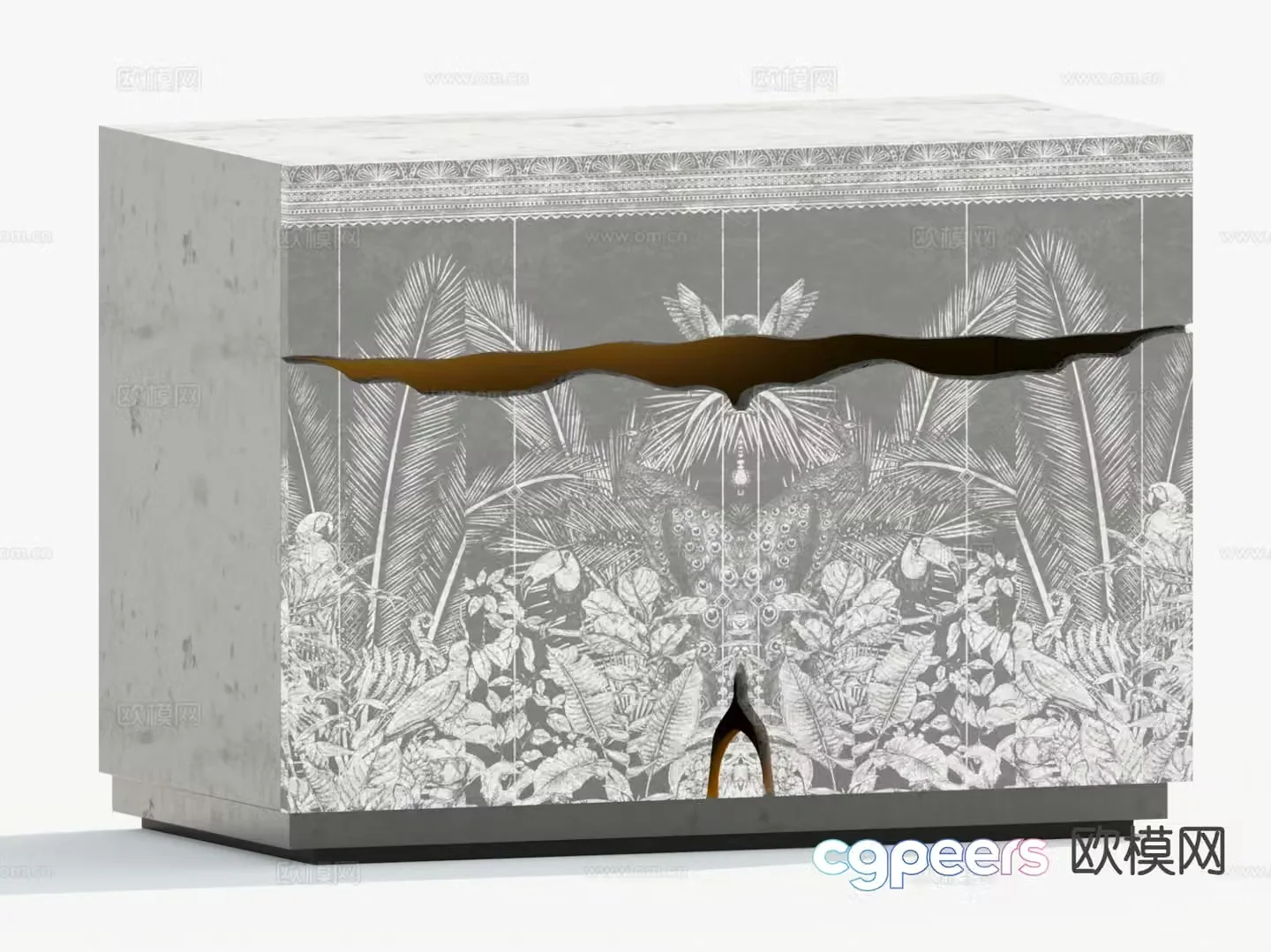 Modern bedside table 3d model