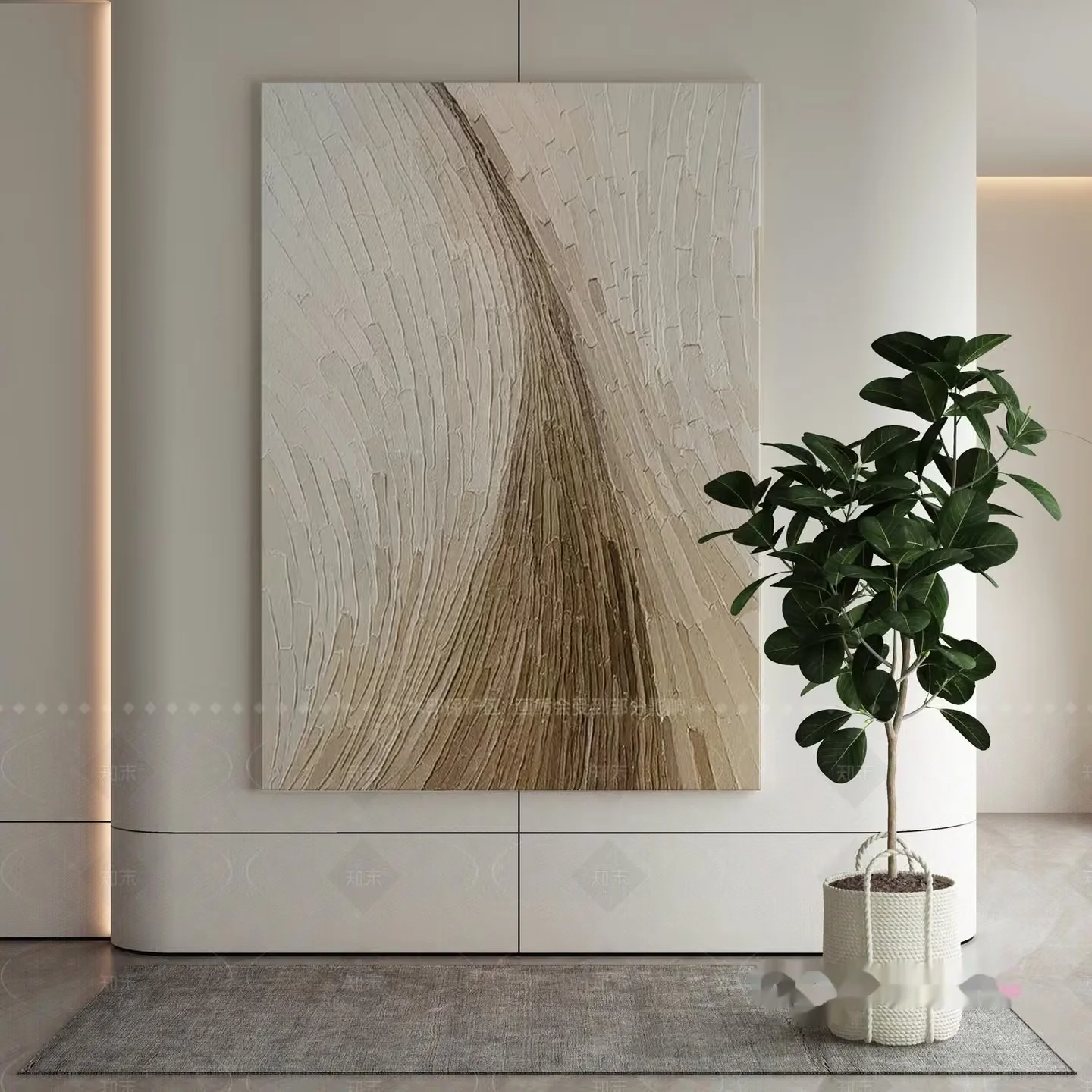 Abstract Art Piece 3D Model – 10016 – VRAY Render