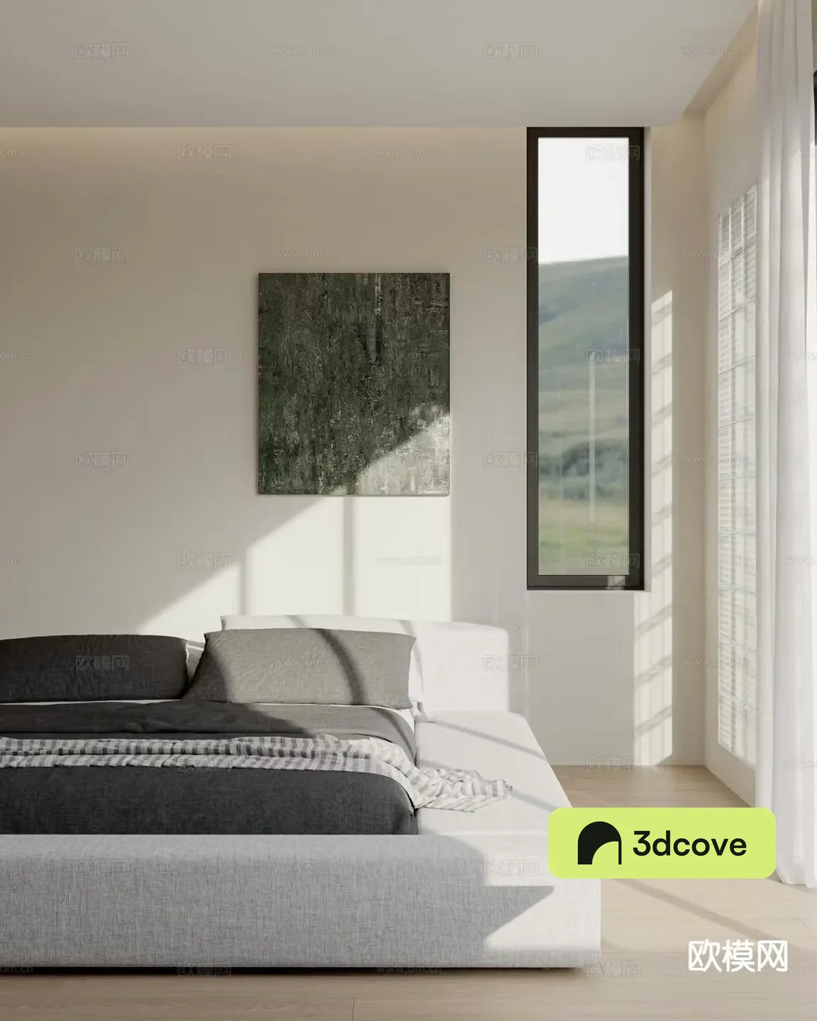 Modern double bed