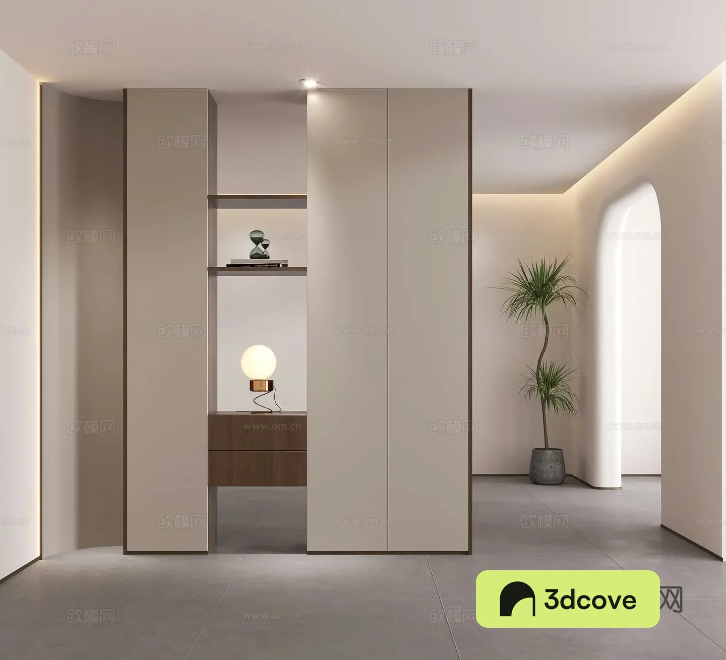 Modern porch partition shoe cabinet decorative partition