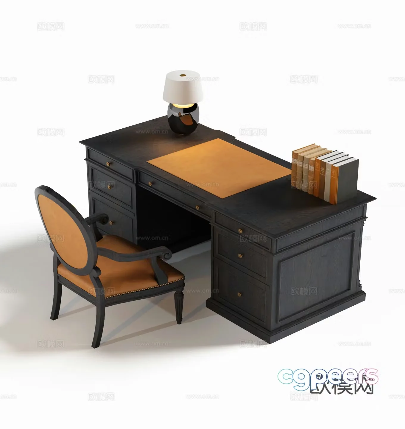 American desk 3d model