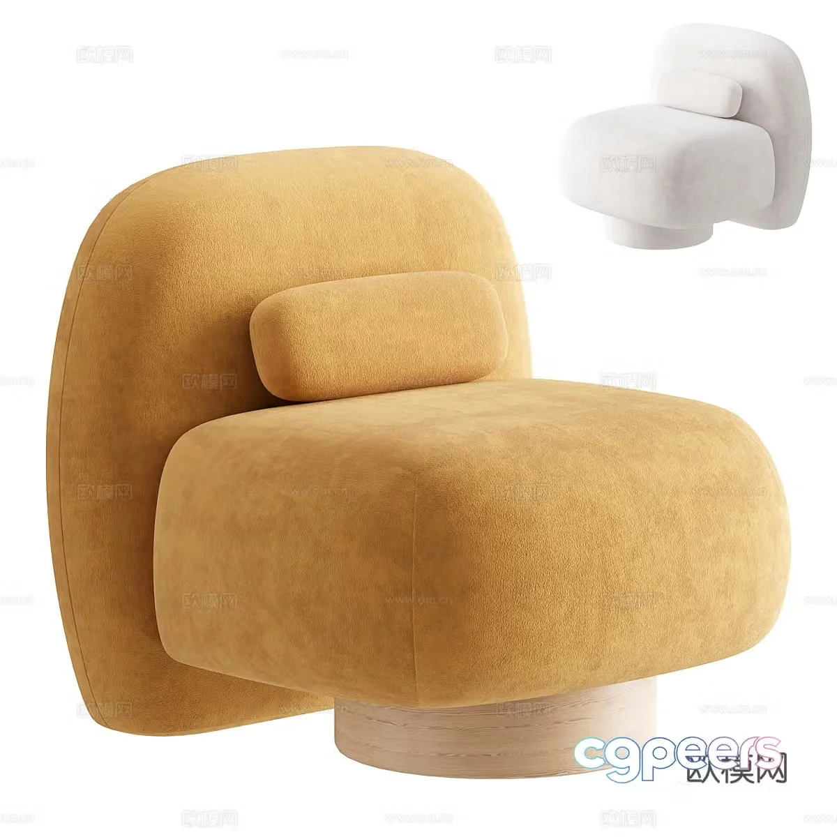 Sofa coffee table combination 3D model