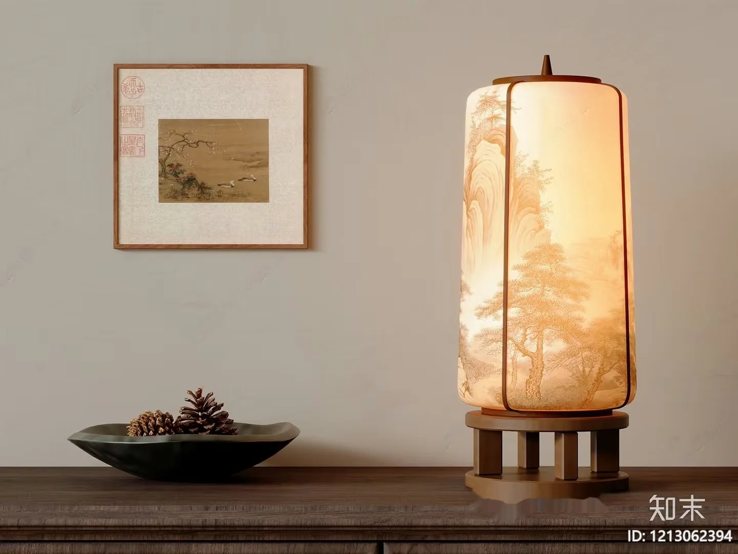 Cozy Asian-Style Lamp 3D Model – 17879 – VRAY Render