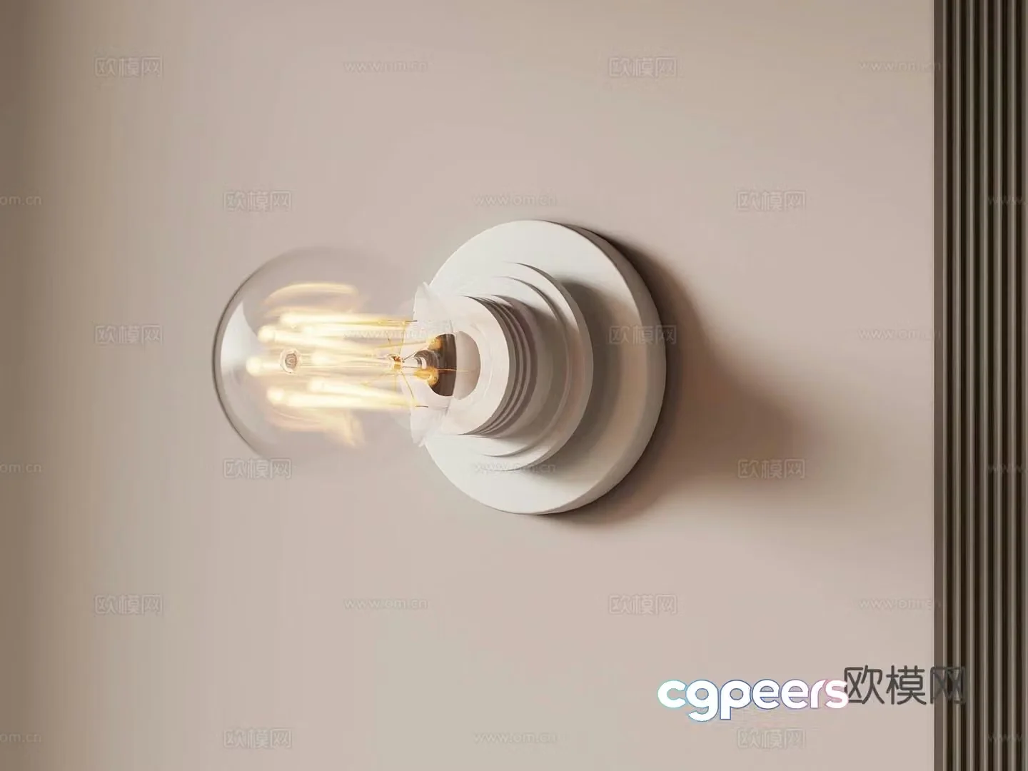 Modern light bulb 3d model