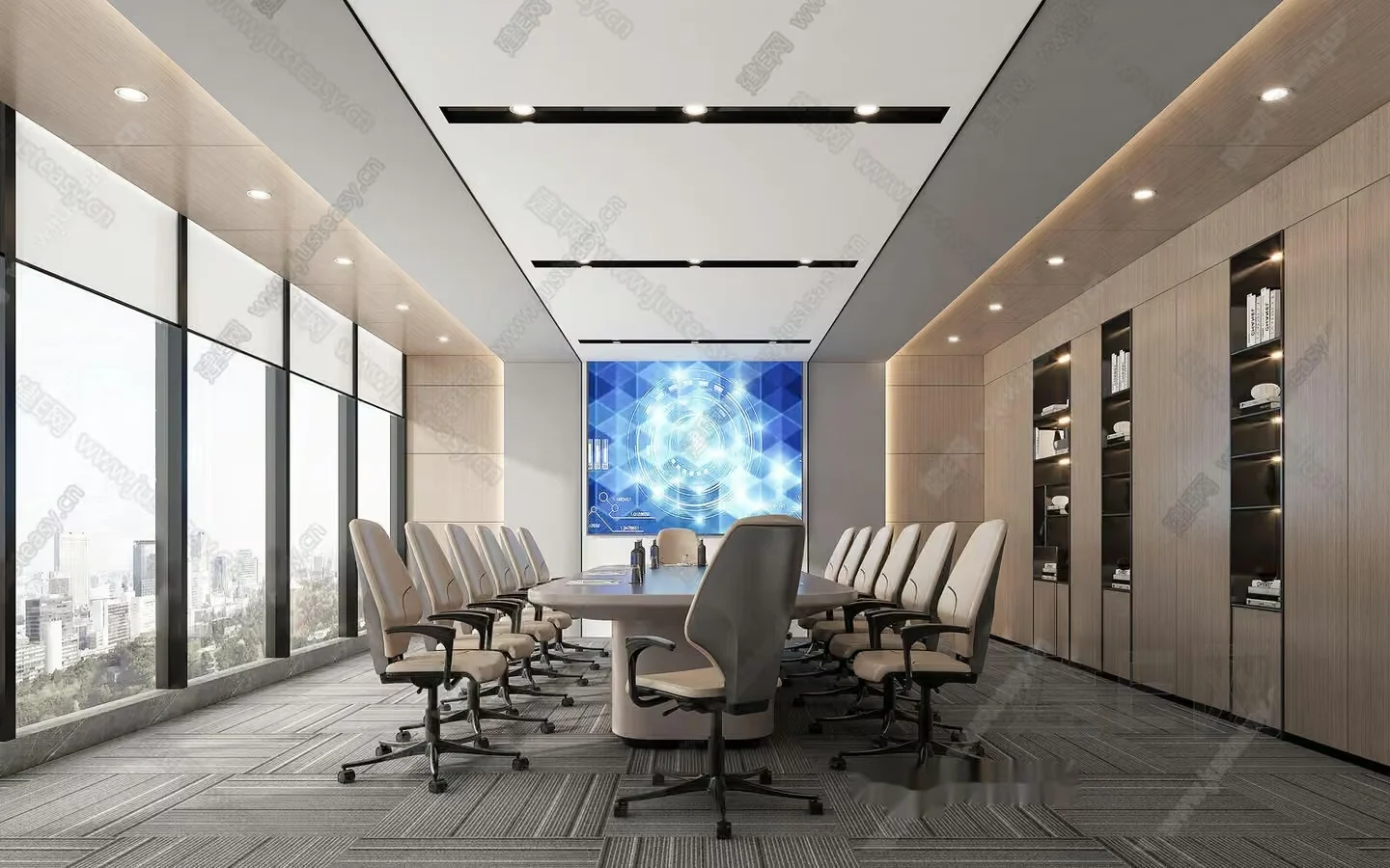 Modern Conference Room 3D Model – 19547 – VRAY Render