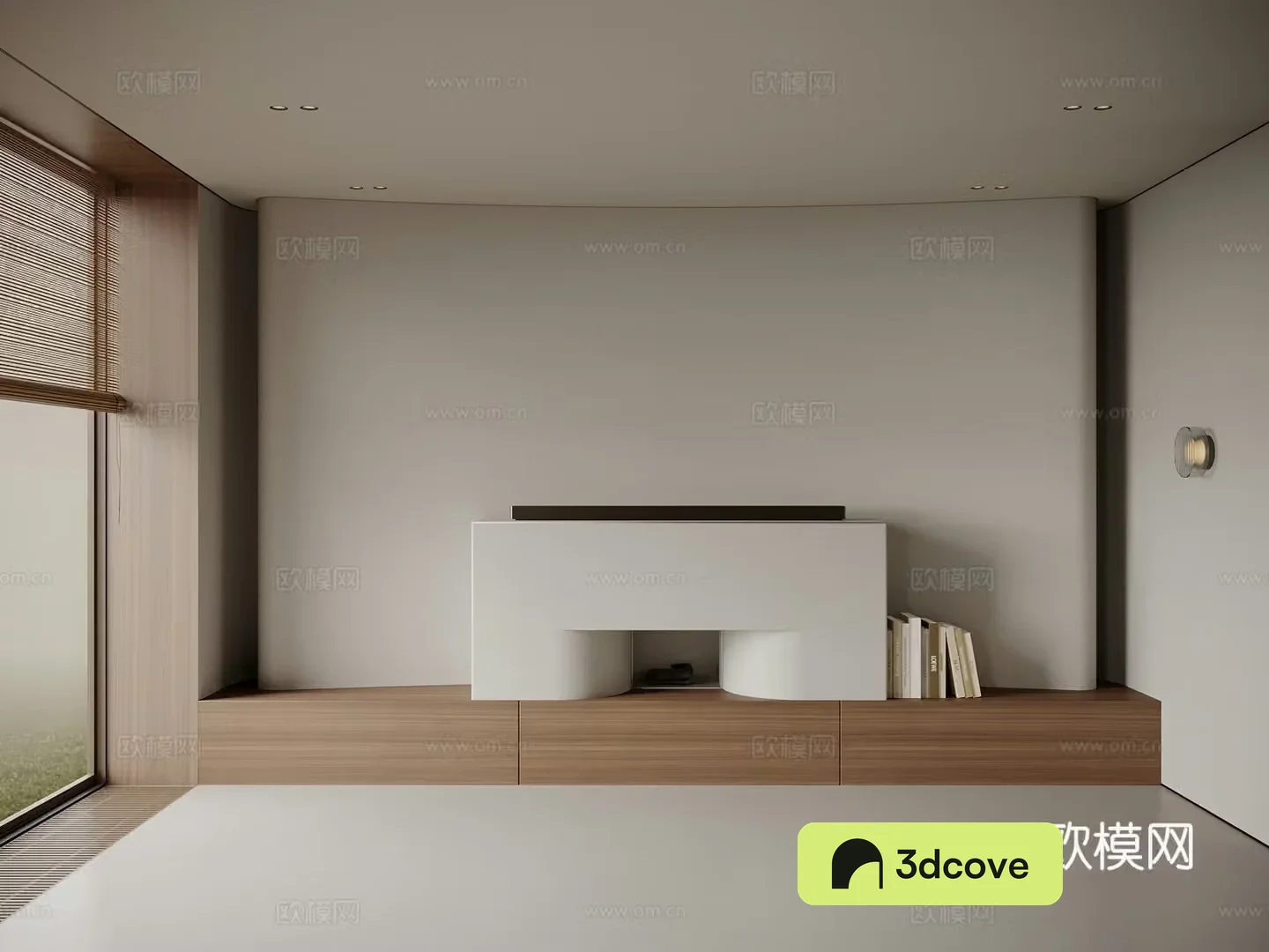 Wasabi background wall TV background wall Sofa background wall 3d model