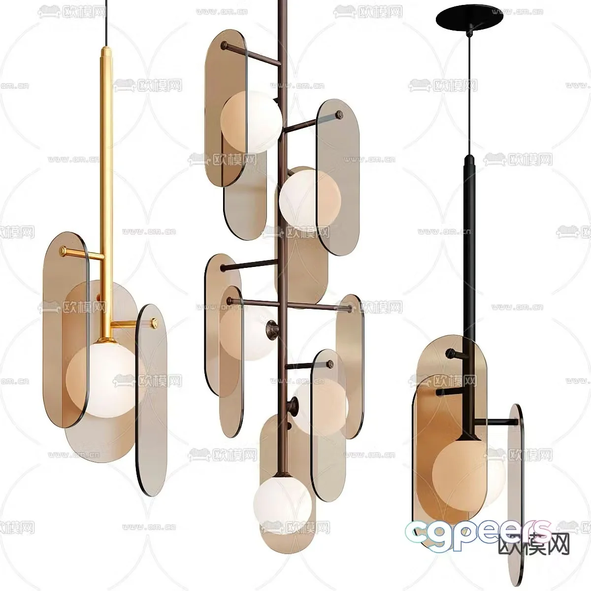 MEGALITH chandelier 3d model