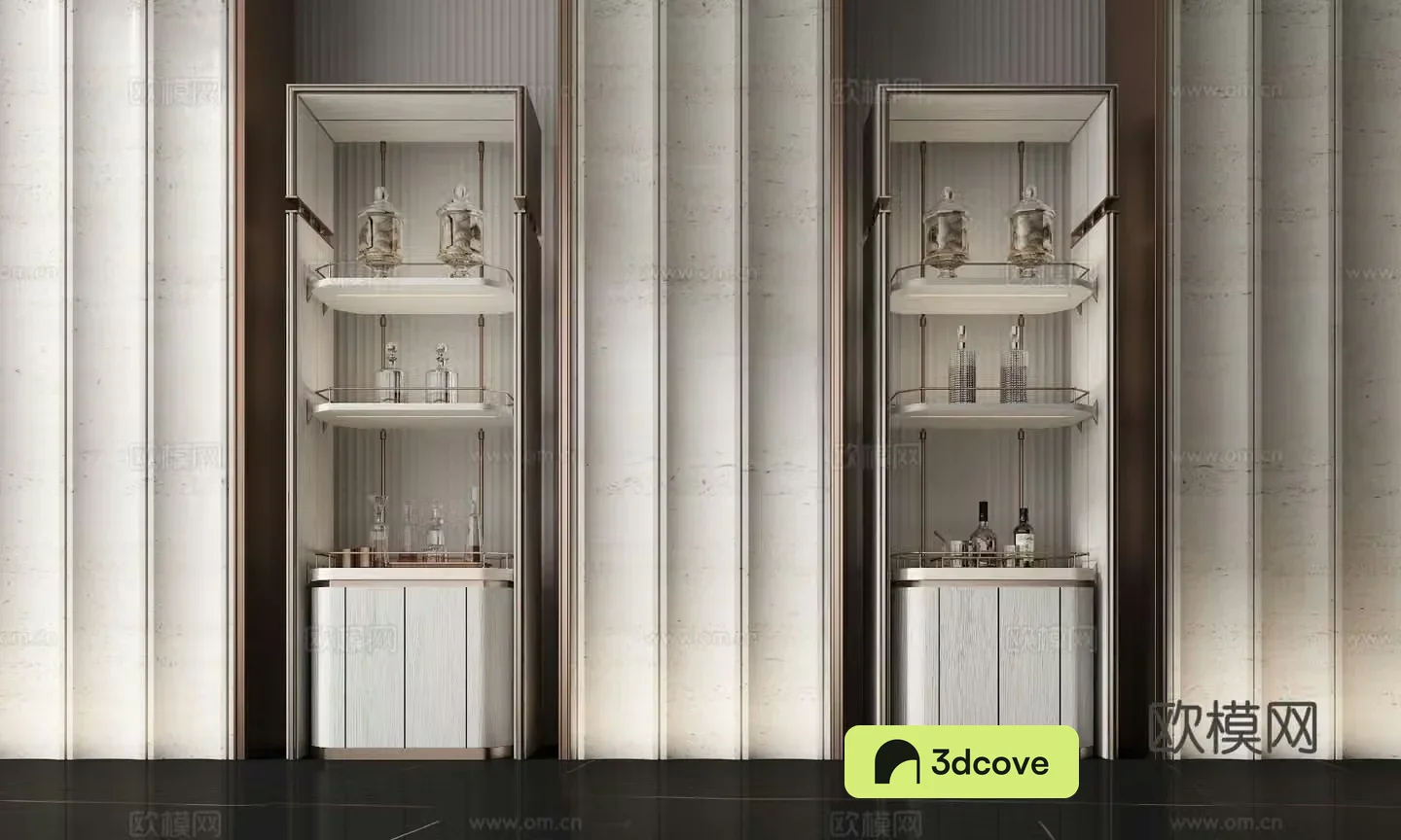 Light luxury wine cabinet