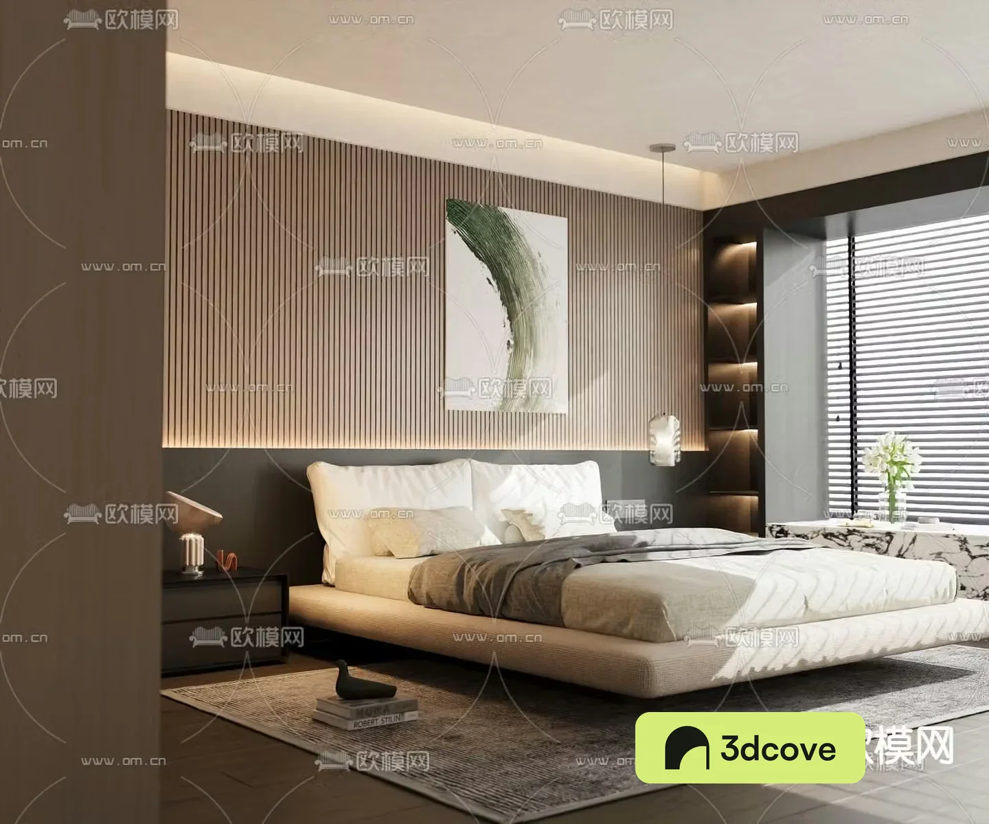 Modern double bed