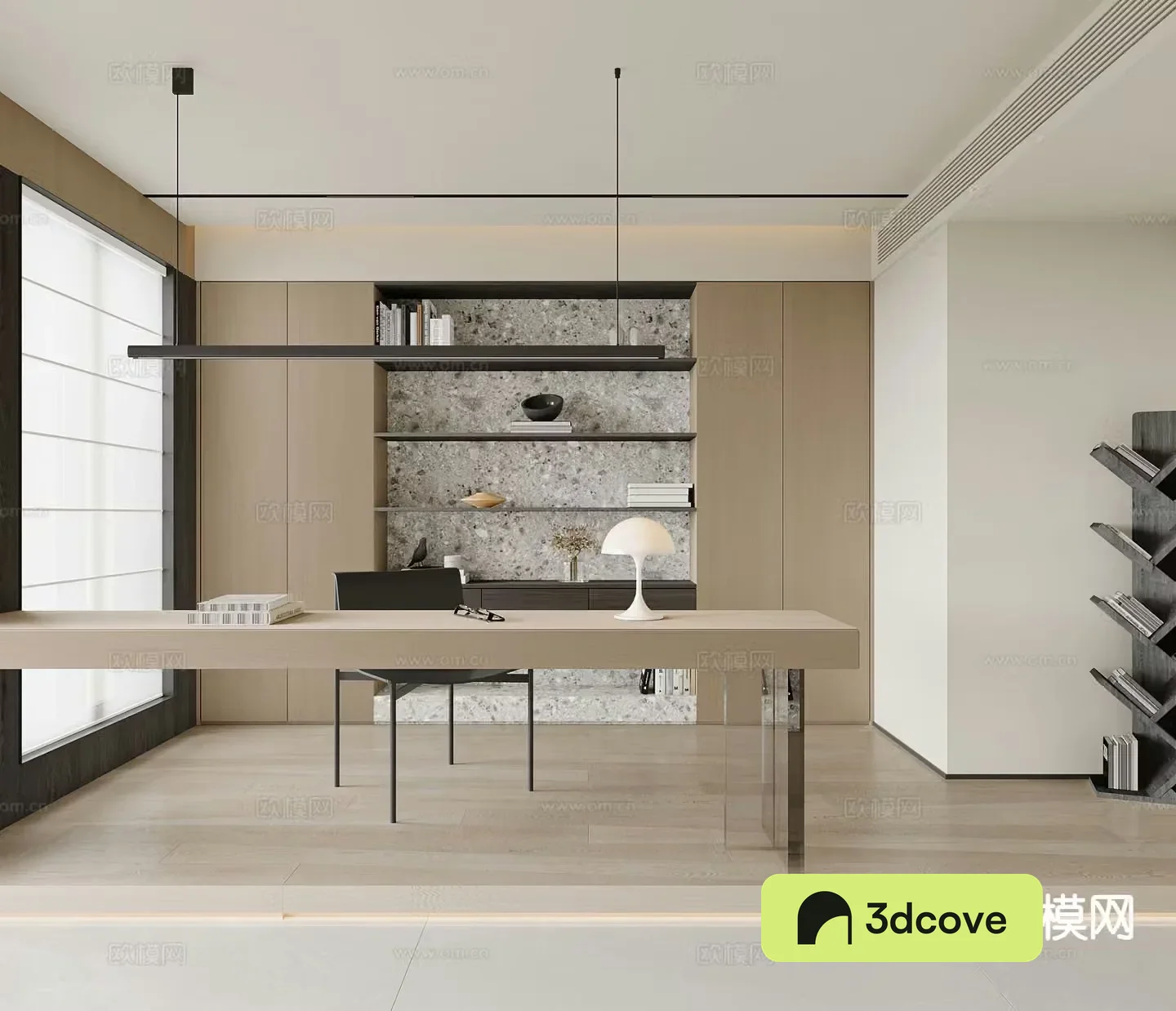 Modern study room