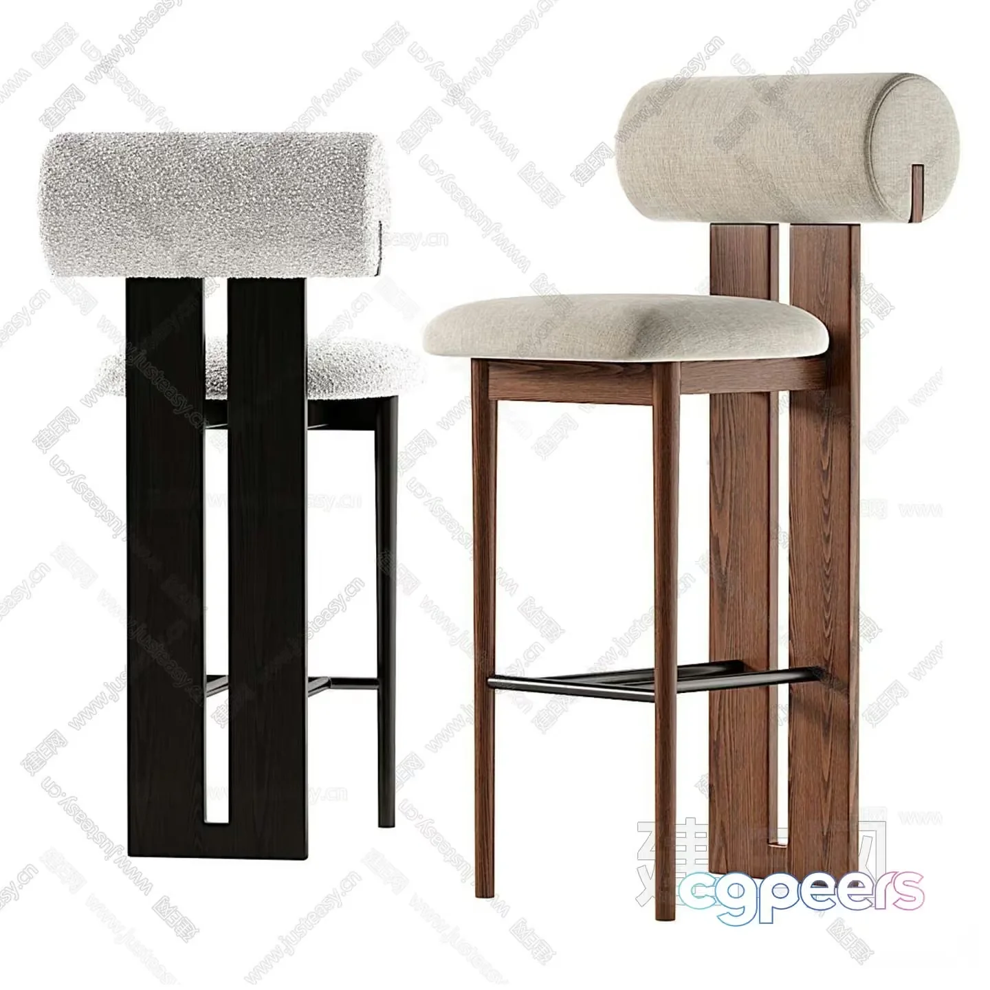 Modern Bar Stools 3D Model – 18129 – VRAY Render