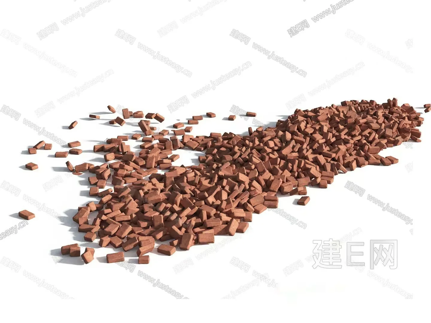 Brown Bricks 3D Model – 12243 – VRAY Render