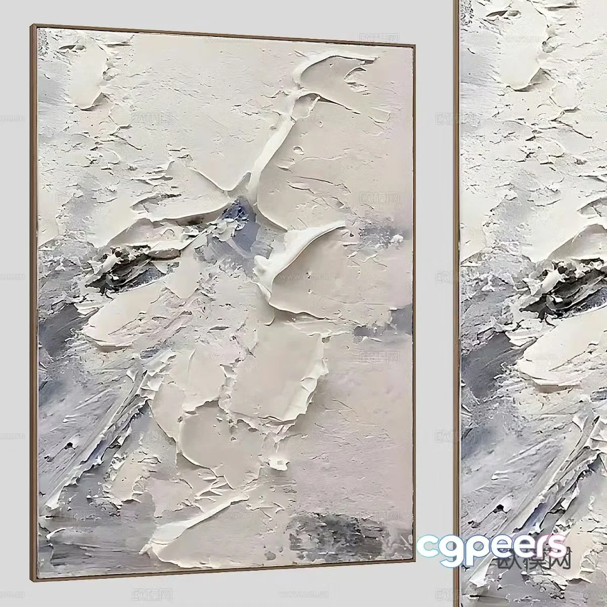 Art hanging painting texture painting decorative painting 3d model