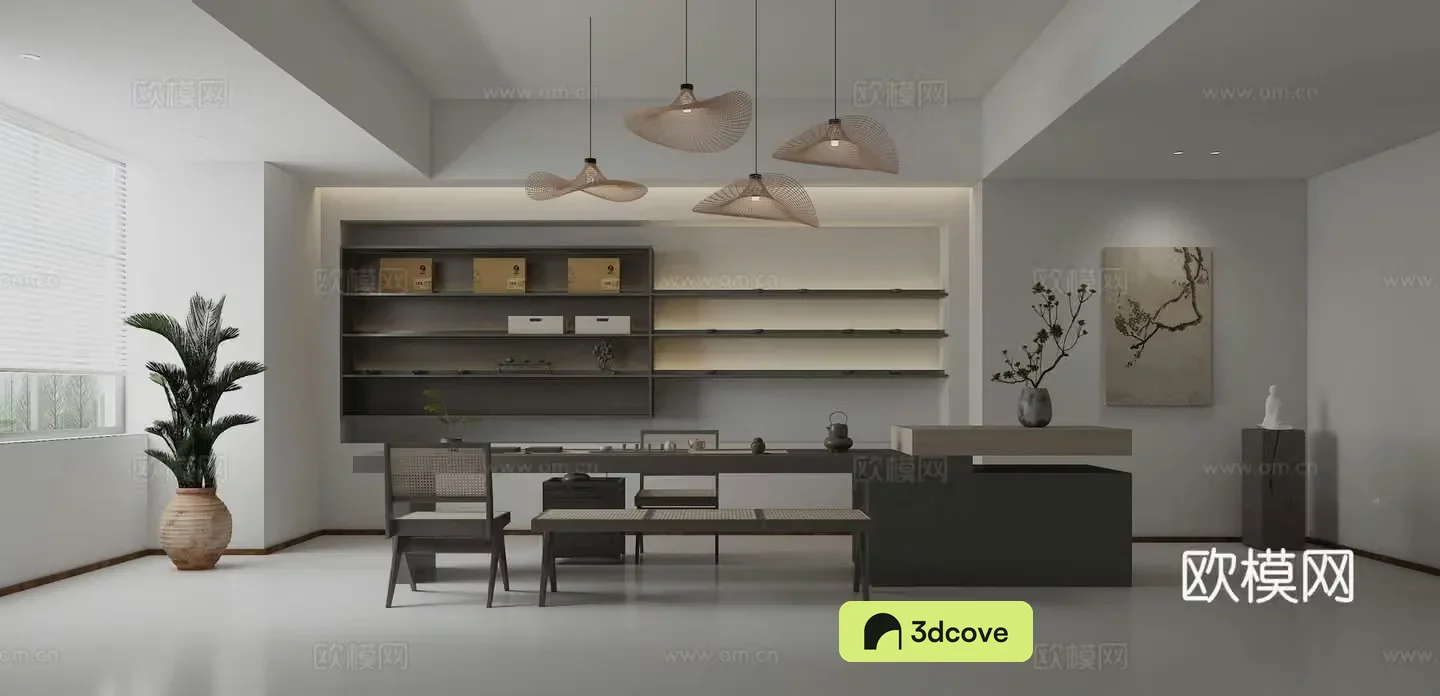 Modern Zen Tea Room