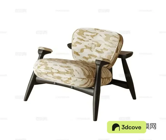 Wooden Chair With Cushions