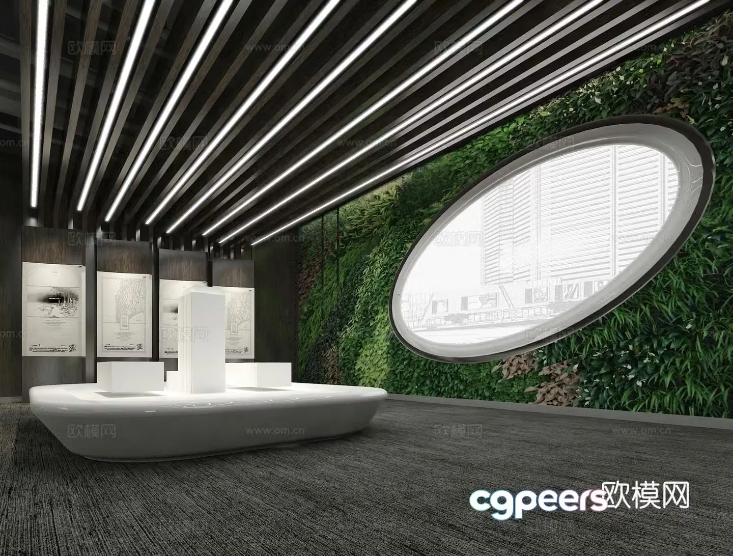 New Chinese-style sales office sand table area 3D model