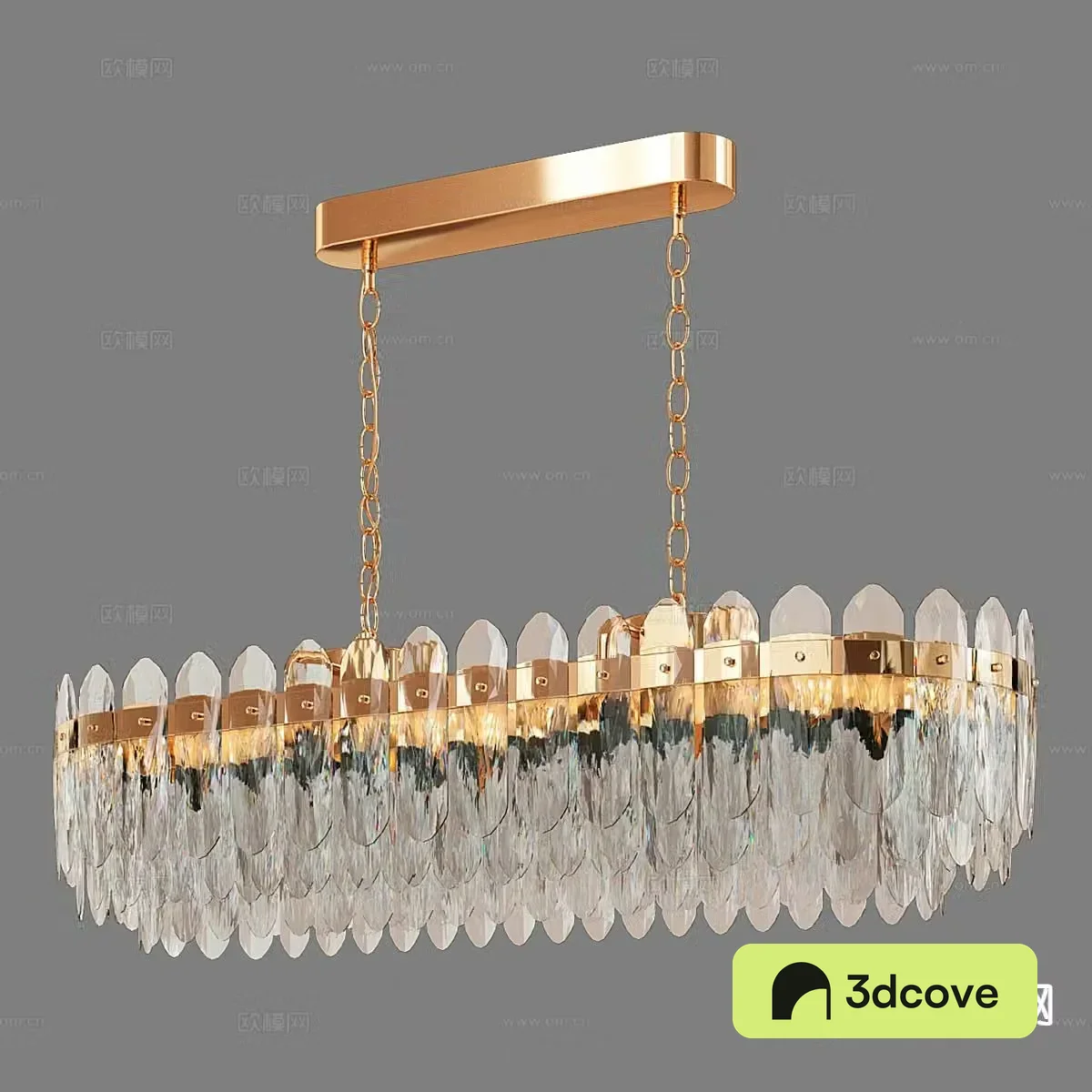 Light luxury crystal chandelier