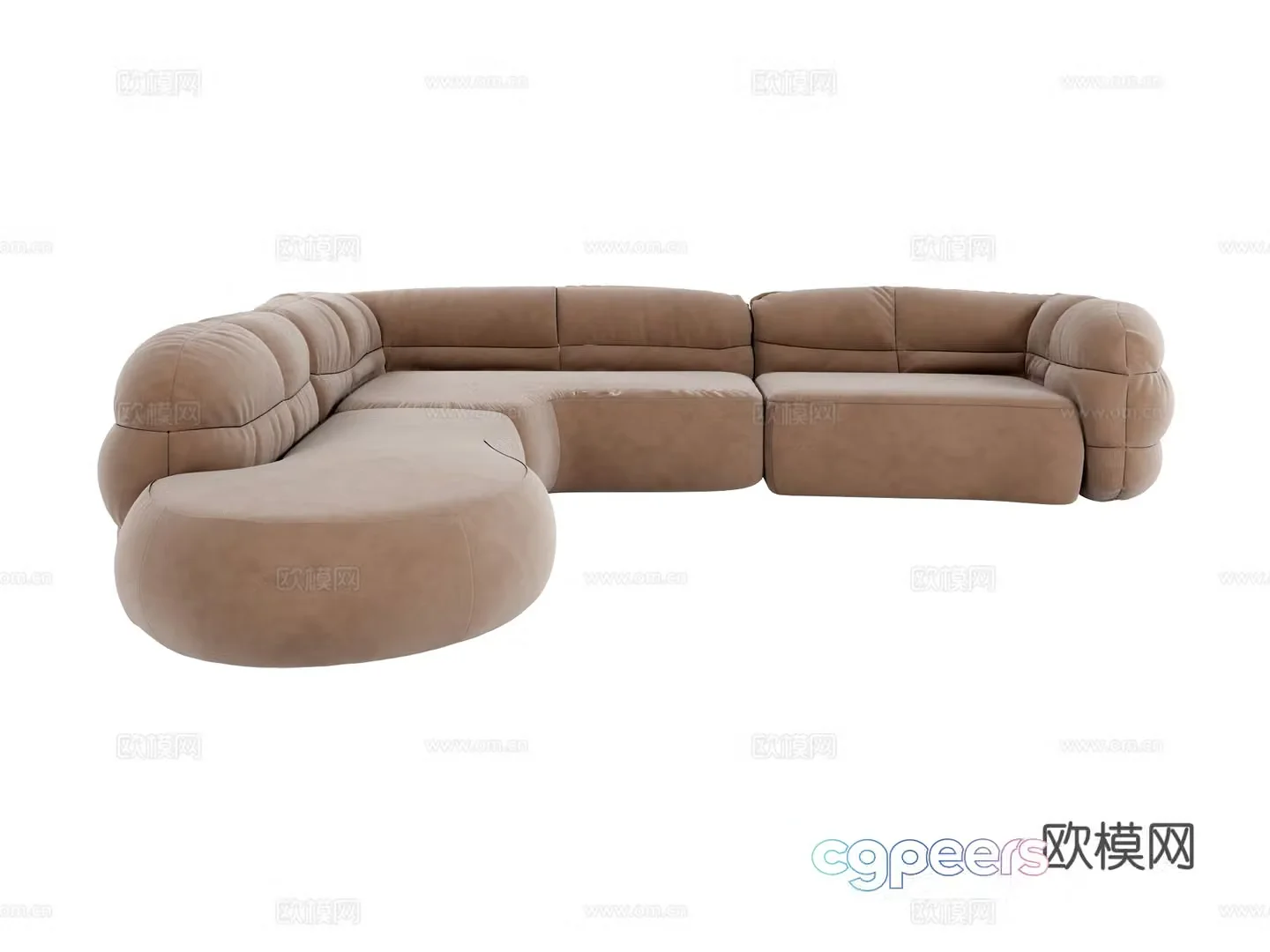 visionnaire multi-person sofa corner sofa 3d model