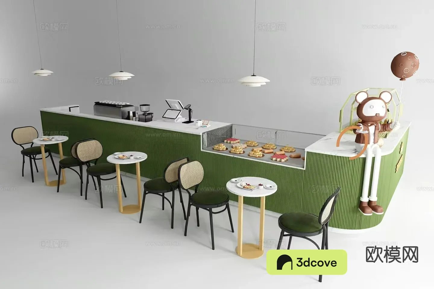 Milk tea dessert shop operation table bar coffee table