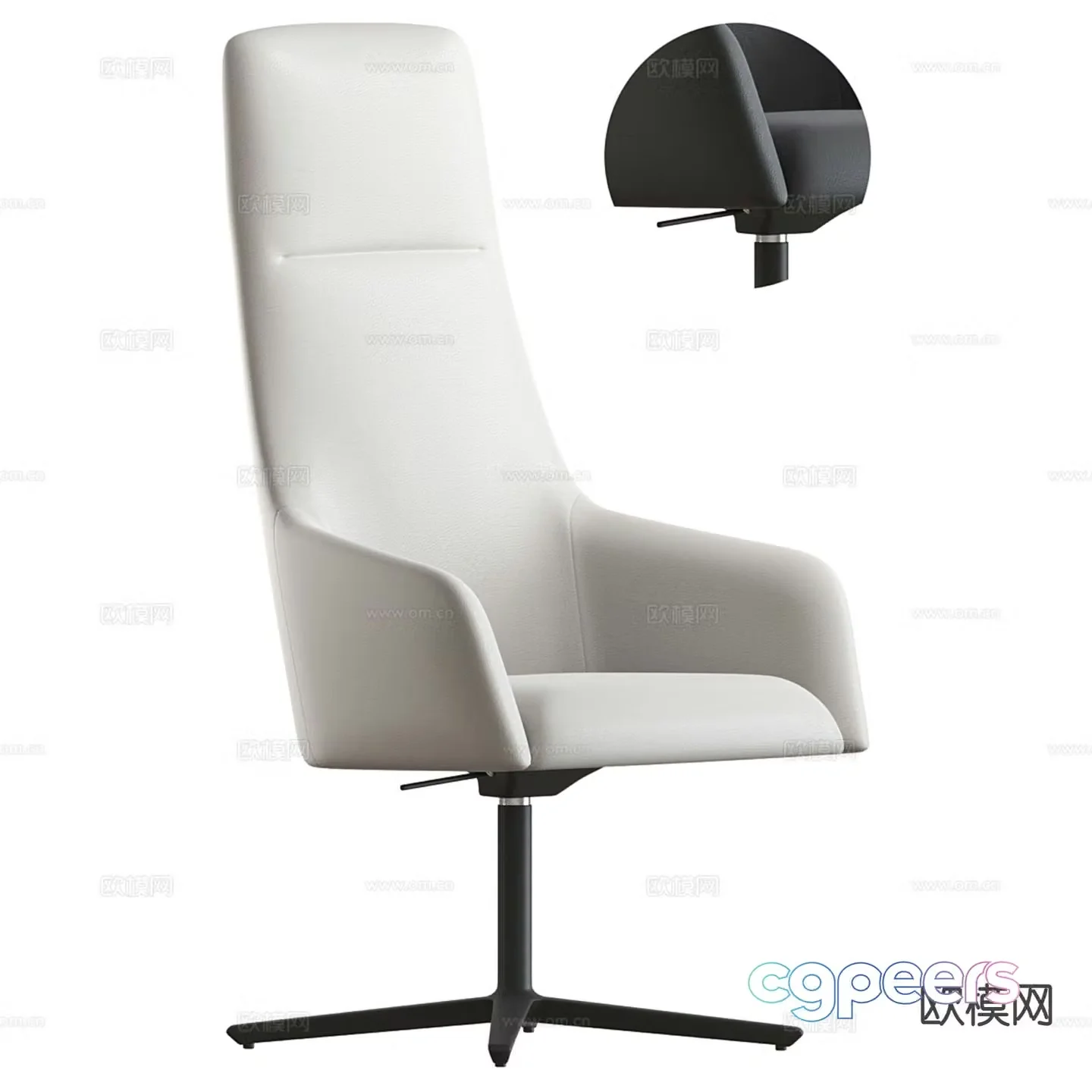 Modern office chair staff chair boss chair 3d model