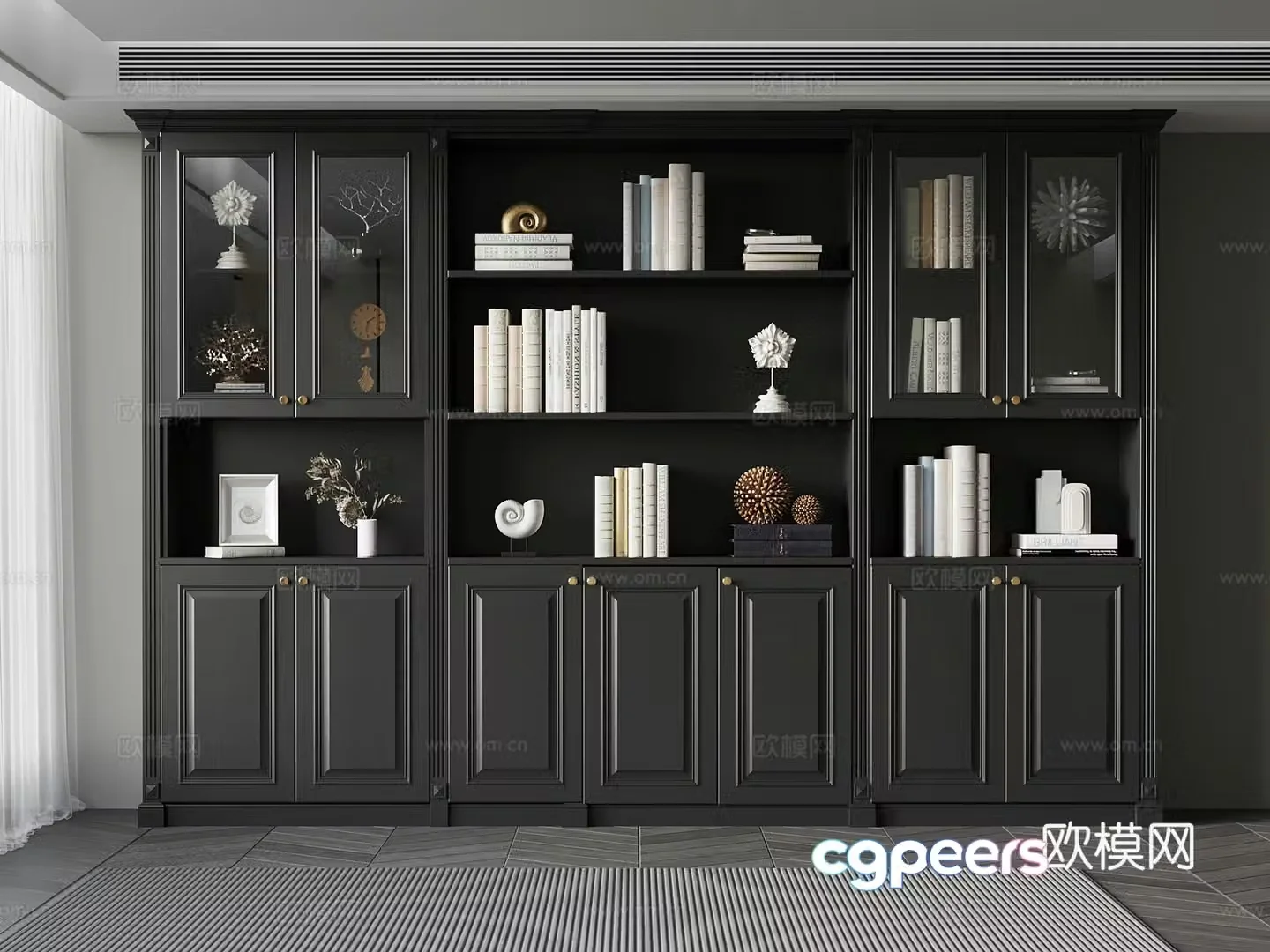 Bookcase Modern bookcase 3d model