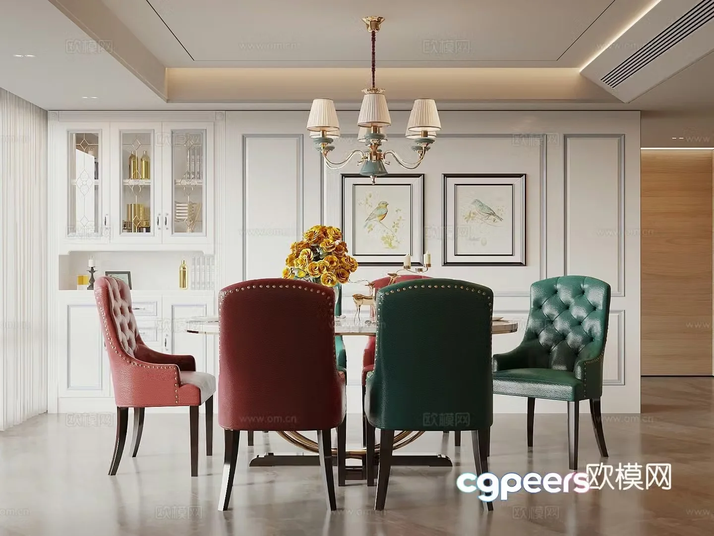 French restaurant 3d model