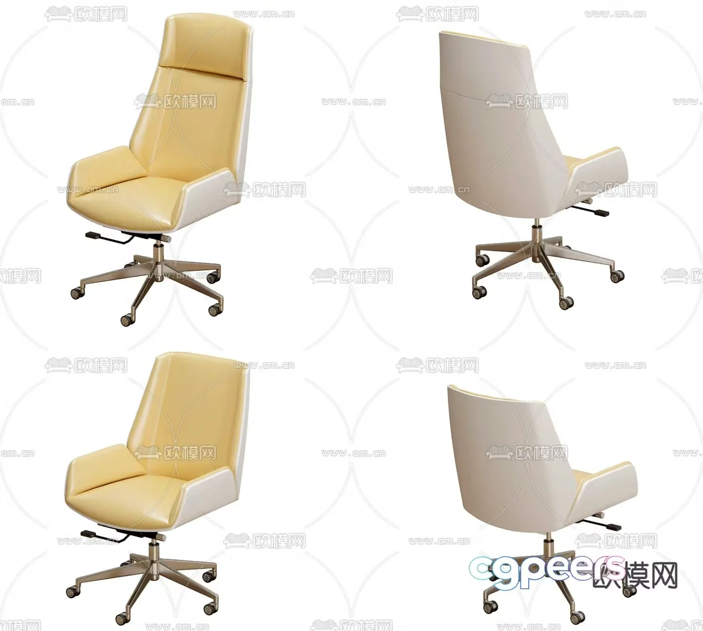 Executive chair boss chair office chair 3d model