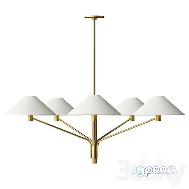 3ds Max Free – Devon 5 Light Chandelier