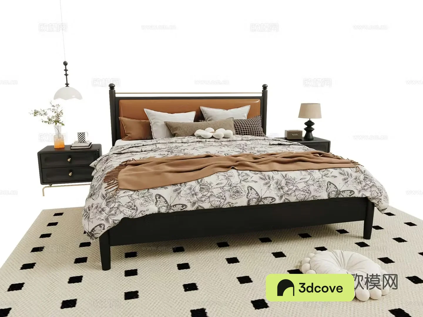 Medieval style double bed
