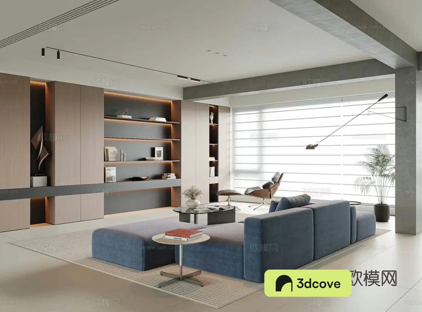 Italian style living room large flat floor living room