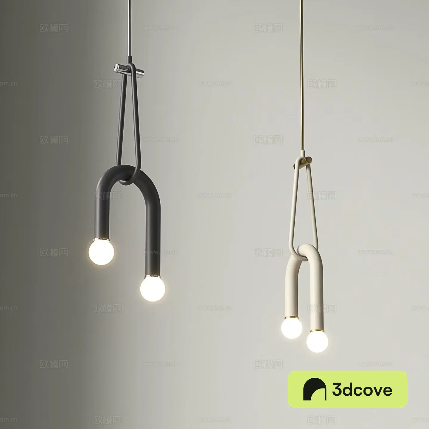 Nordic chandelier U-shaped chandelier