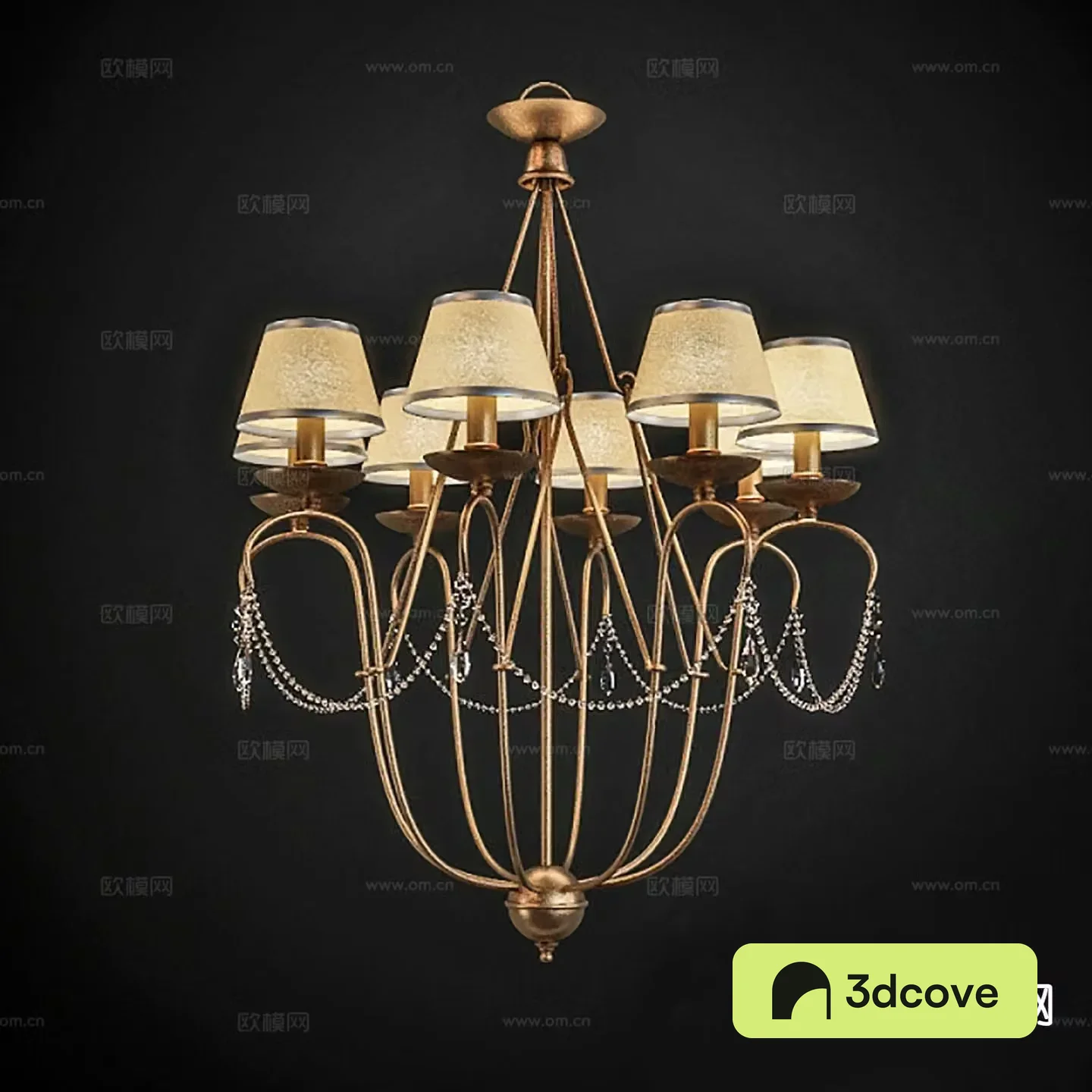 Modern interior chandelier
