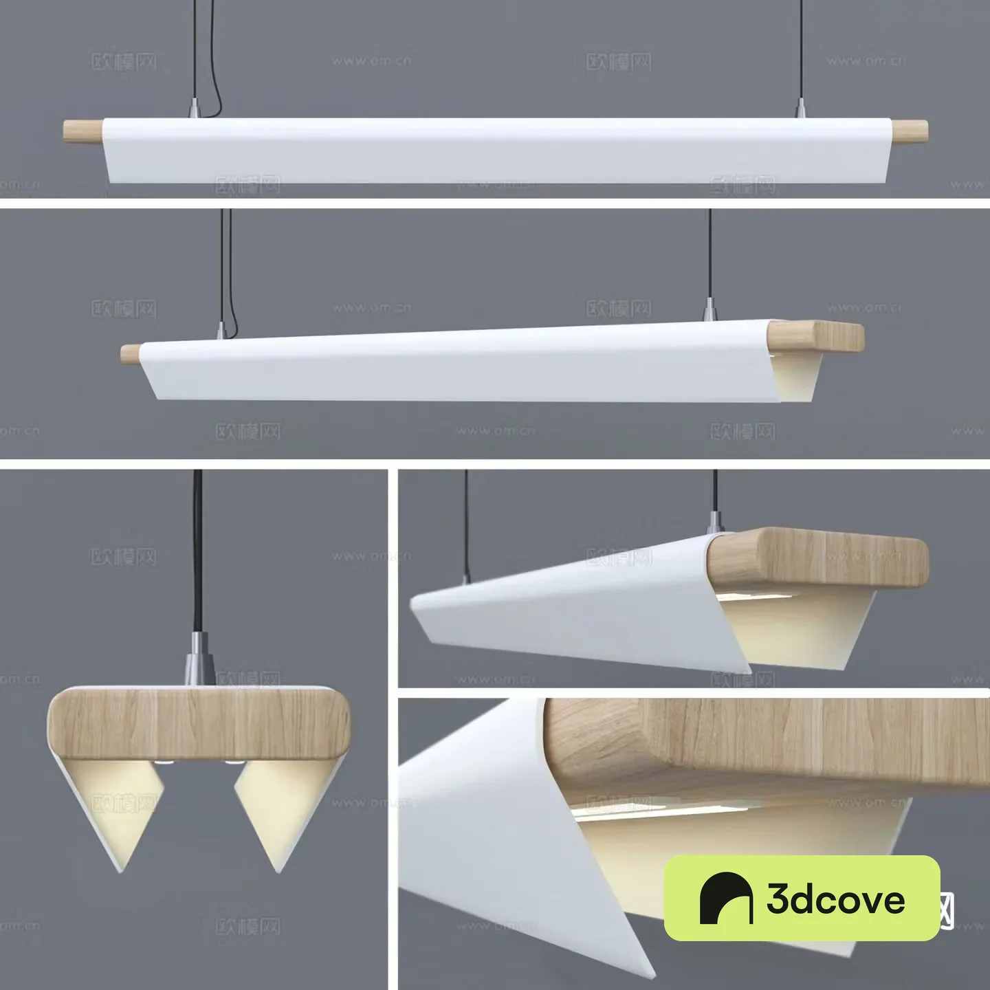 Nordic linear chandelier