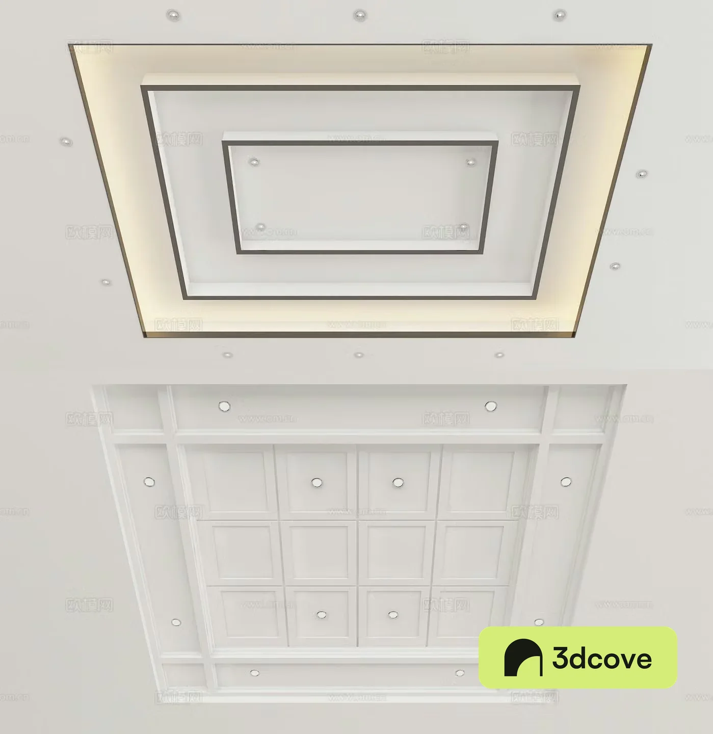 Modern minimalist ceiling