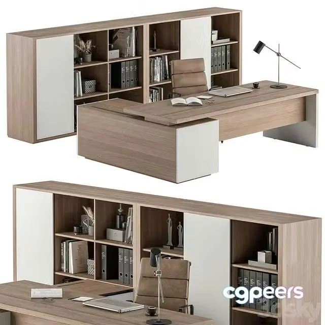 3ds Max Free – Manager Desk – Office Furniture 387