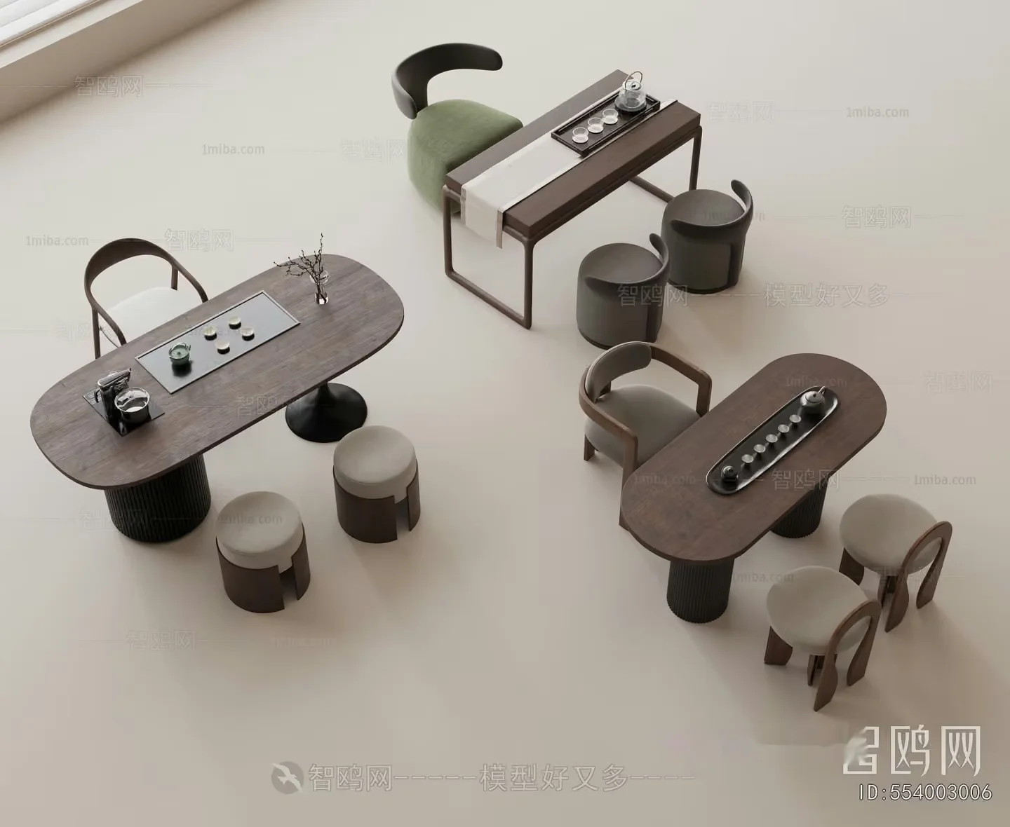 A Dining Table 3D Model – 21414 – VRAY Render