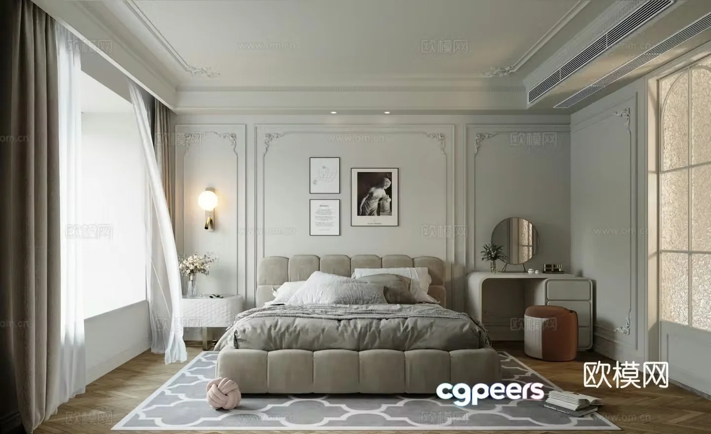French bedroom 3d model