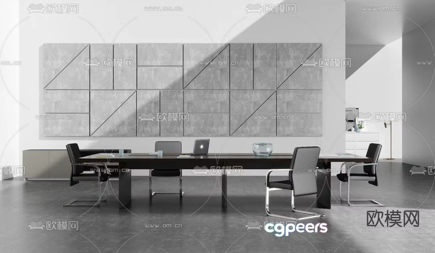 Modern conference table conference table 3d model