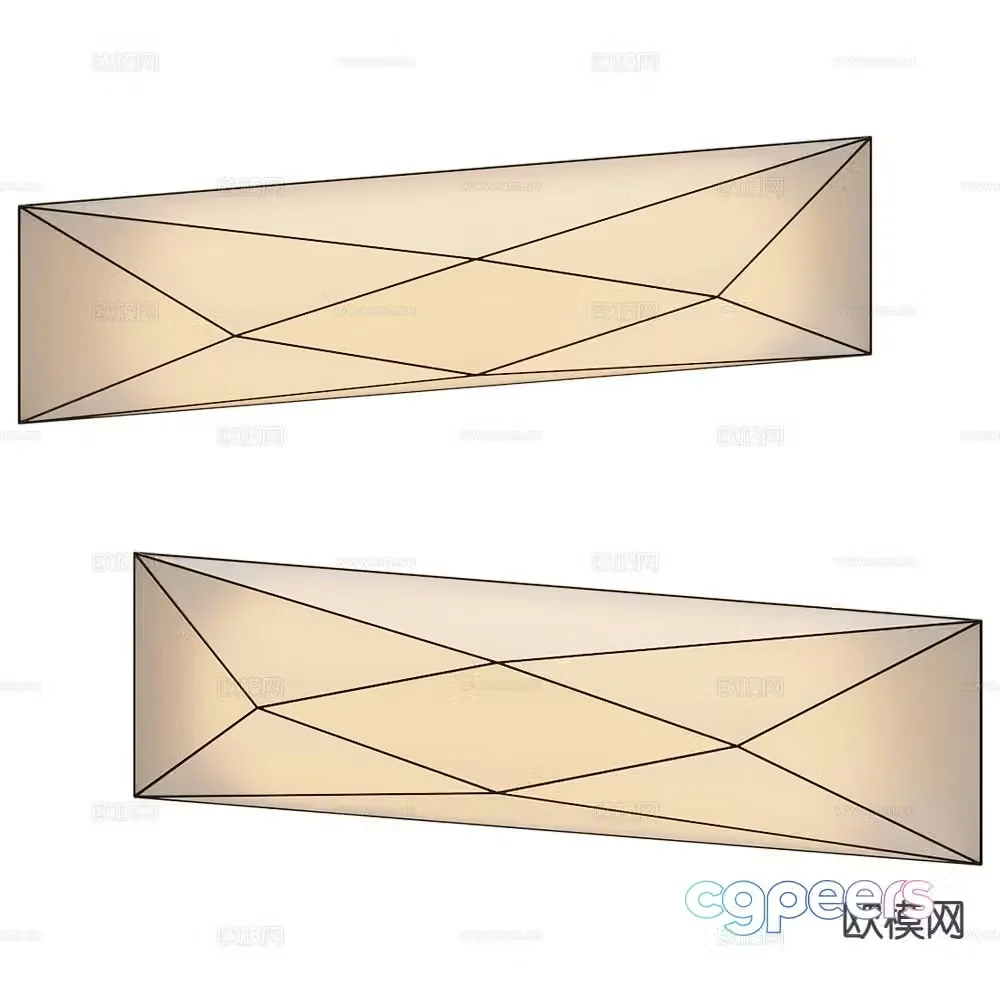 Ole geometric wall light 3d model