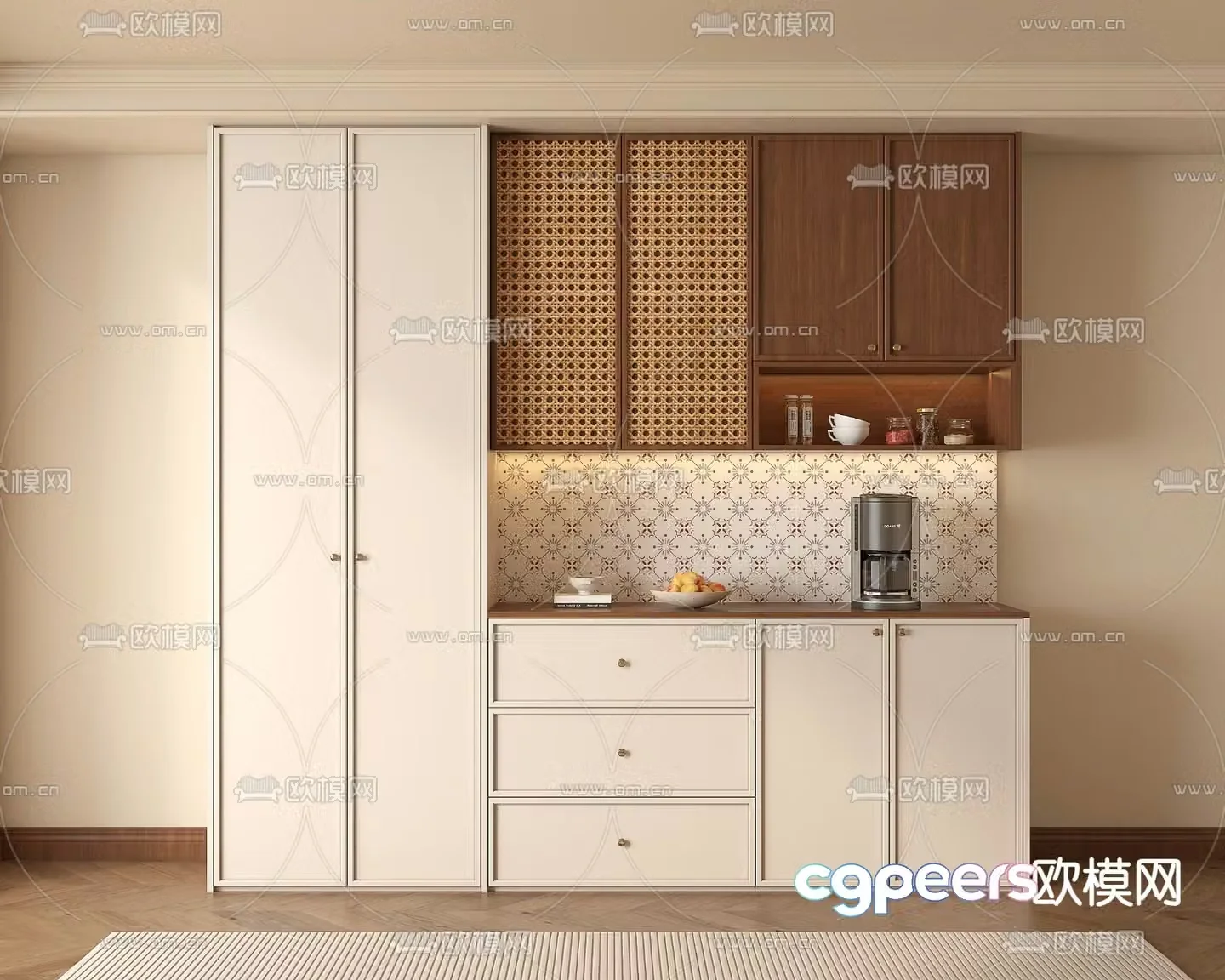 Middle-aged sideboard 3D model