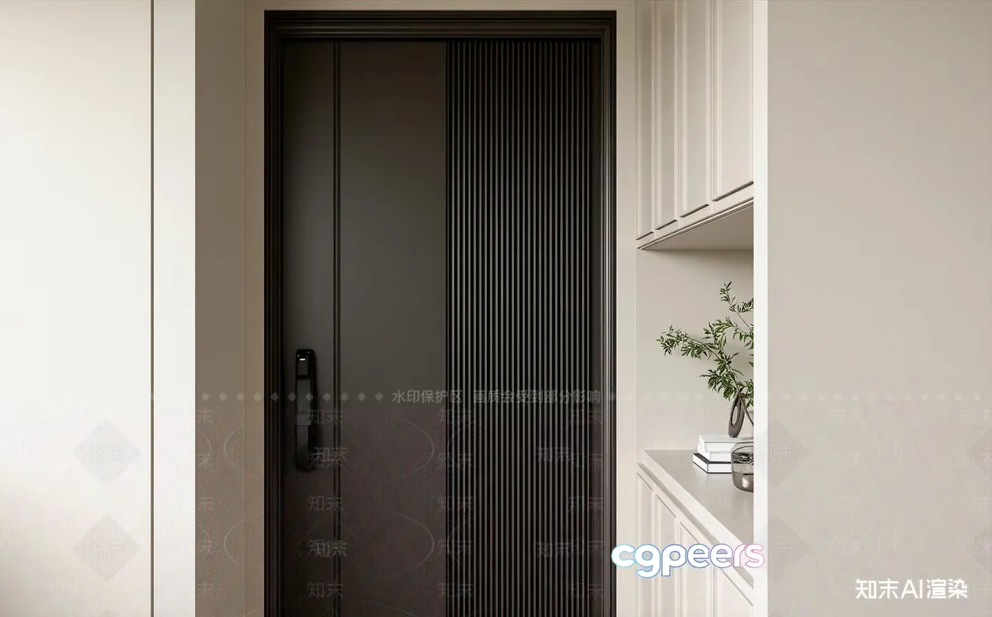 Modern Elevator Interior 3D Model – 10718 – VRAY Render