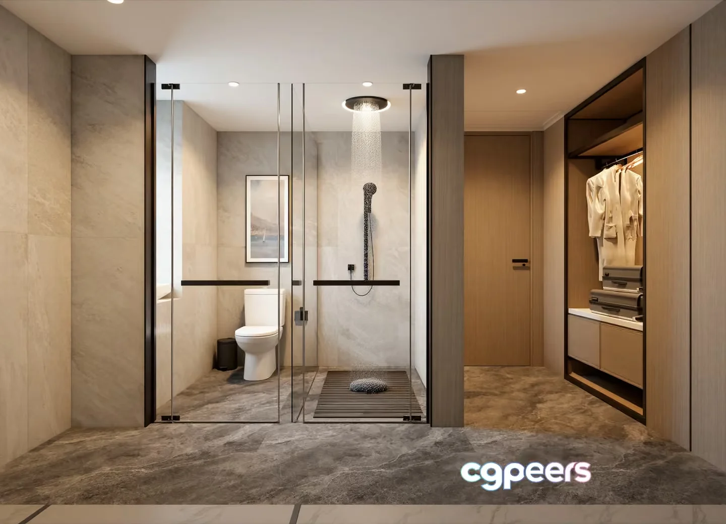 Modern Bathroom 3D Model – 16089 – VRAY Render