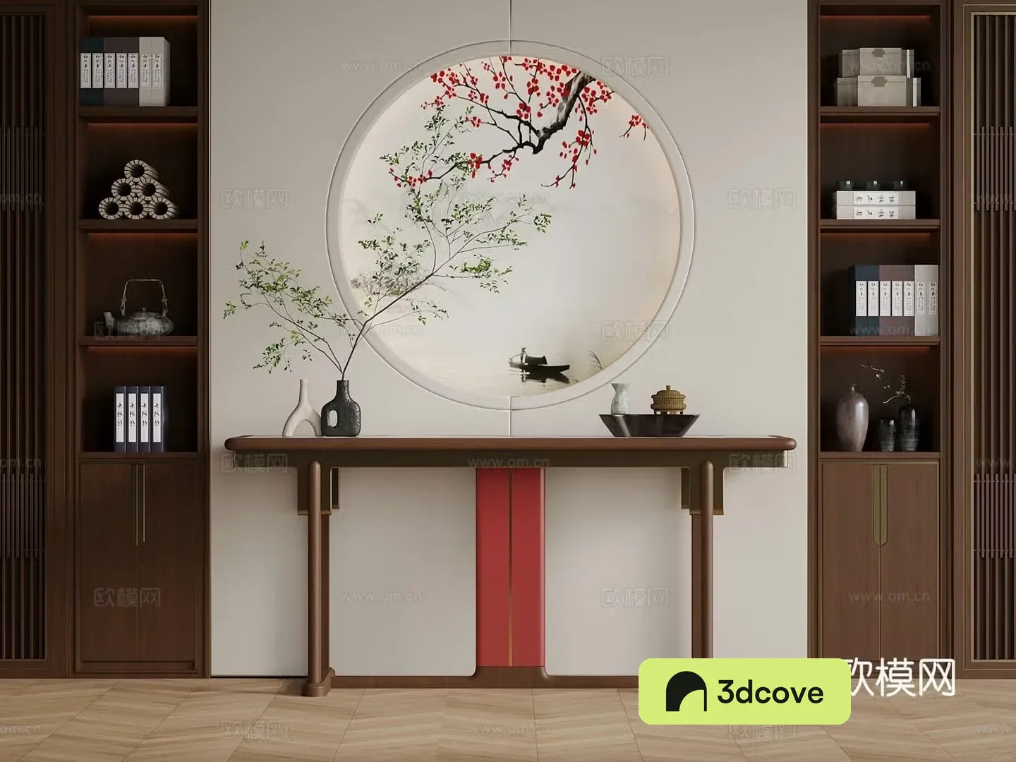 Middle Ages New Chinese Style Entrance Scenery Villa Entrance Song Style Entrance End Scenery Xuan 3D Model