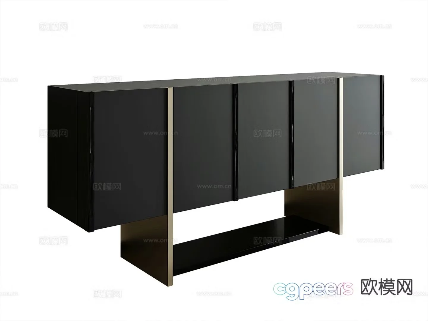 Modern side cabinet entrance cabinet 3d model