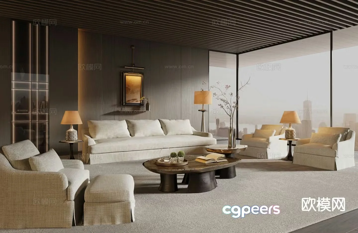 Vincent modular sofa 3d model