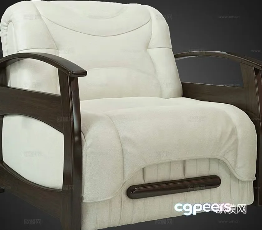 Parlament single sofa 3d model