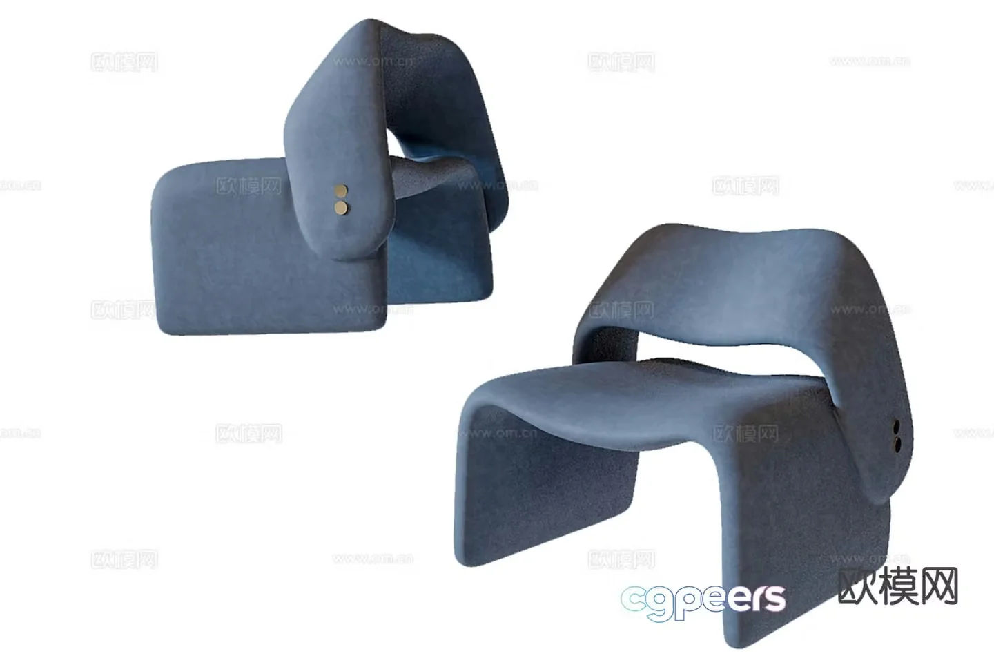Single sofa leisure sofa 3d model