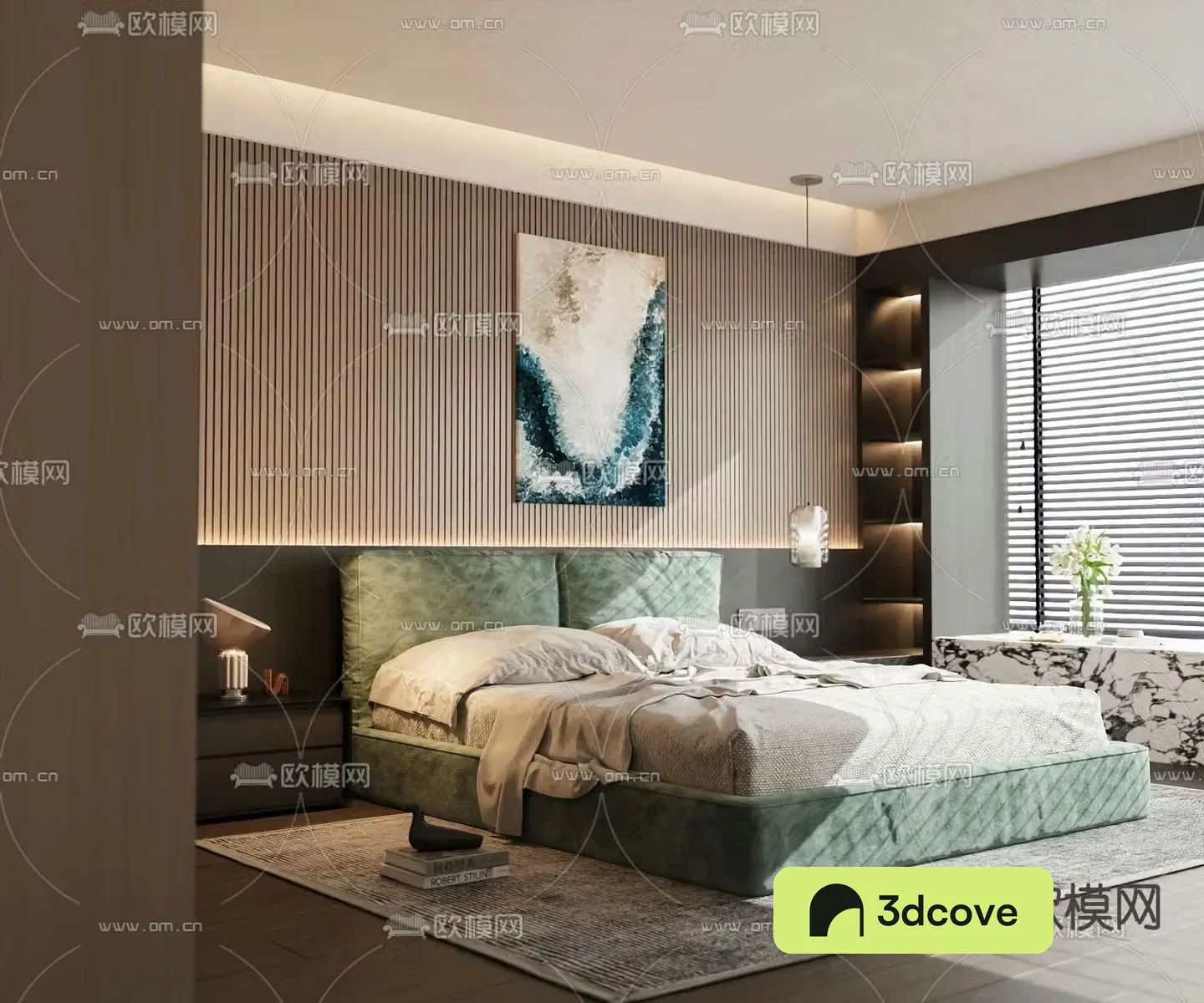 Modern double bed